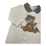 LE BEBE' tutina manica lunga tinta unita con stampa Bianco per Neonato LBB4714 BIANCO LE BEBE' 