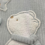 LALALU' coperta tinta unita con stampa Azzurro per Neonato COL1N AZZURRO LALALU' 