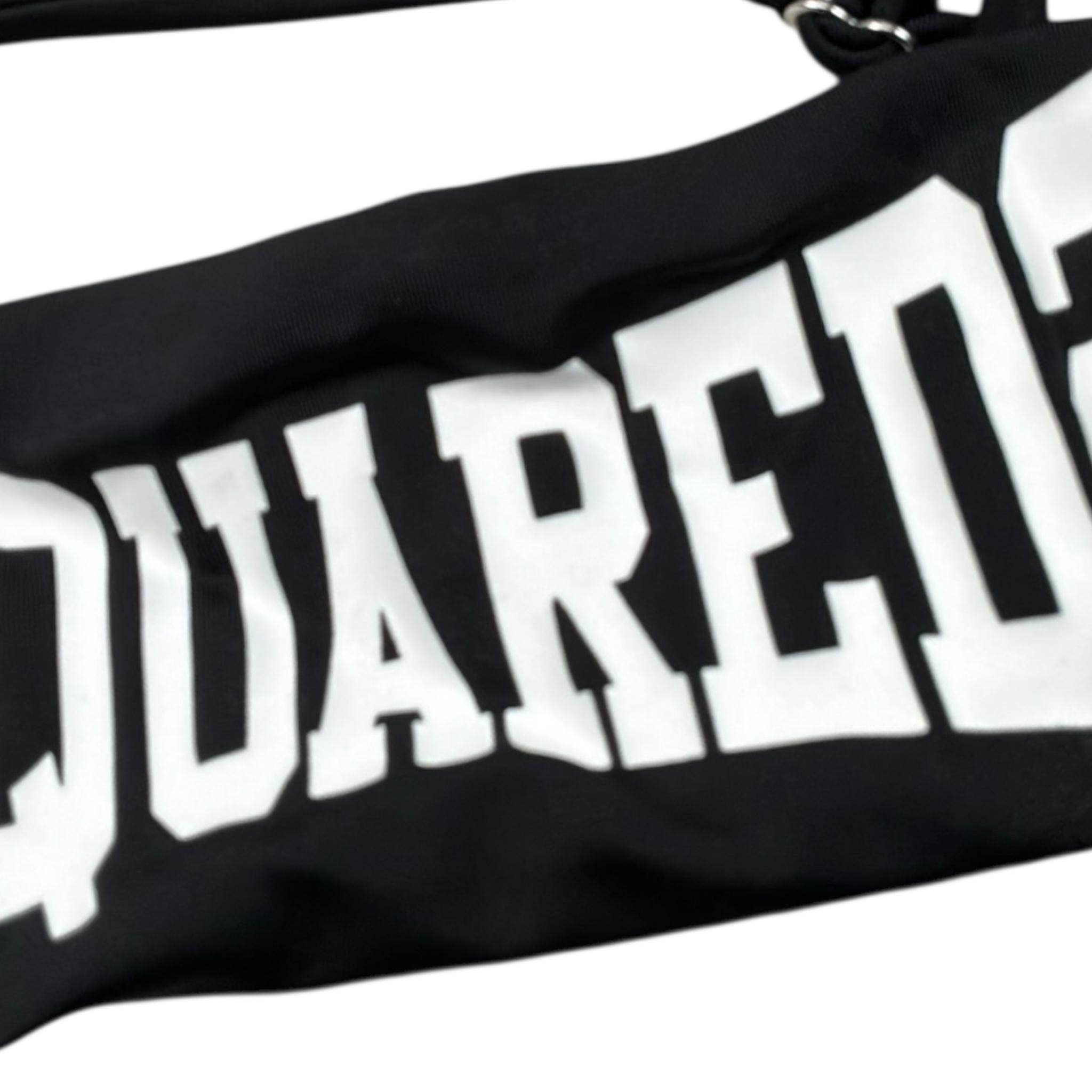 Dsquared2 Costume 2 Pezzi Fascia-Slip Tinta Unita per Bambina DQ0274 NERO DSQUARED2 