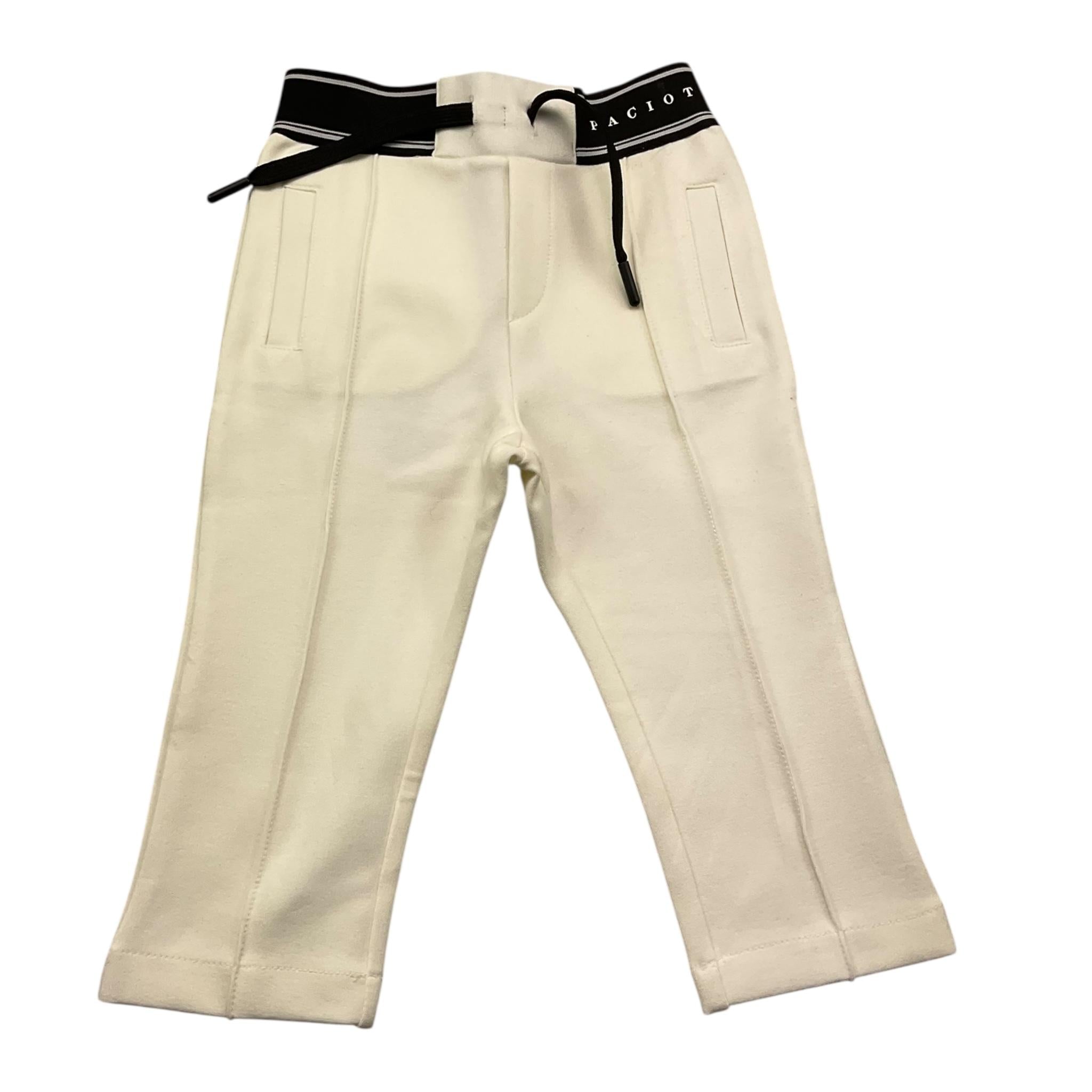 CESARE PACIOTTI pantalone tuta tinta unita con elastico in vita logato Panna per Neonato PFP5350BN PANNA CESARE PACIOTTI 