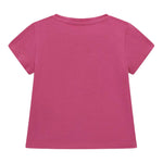 Guess T-Shirt Girocollo Tinta Unita con Stampa per Neonata A5GI02K6YW4X FUXIA GUESS 