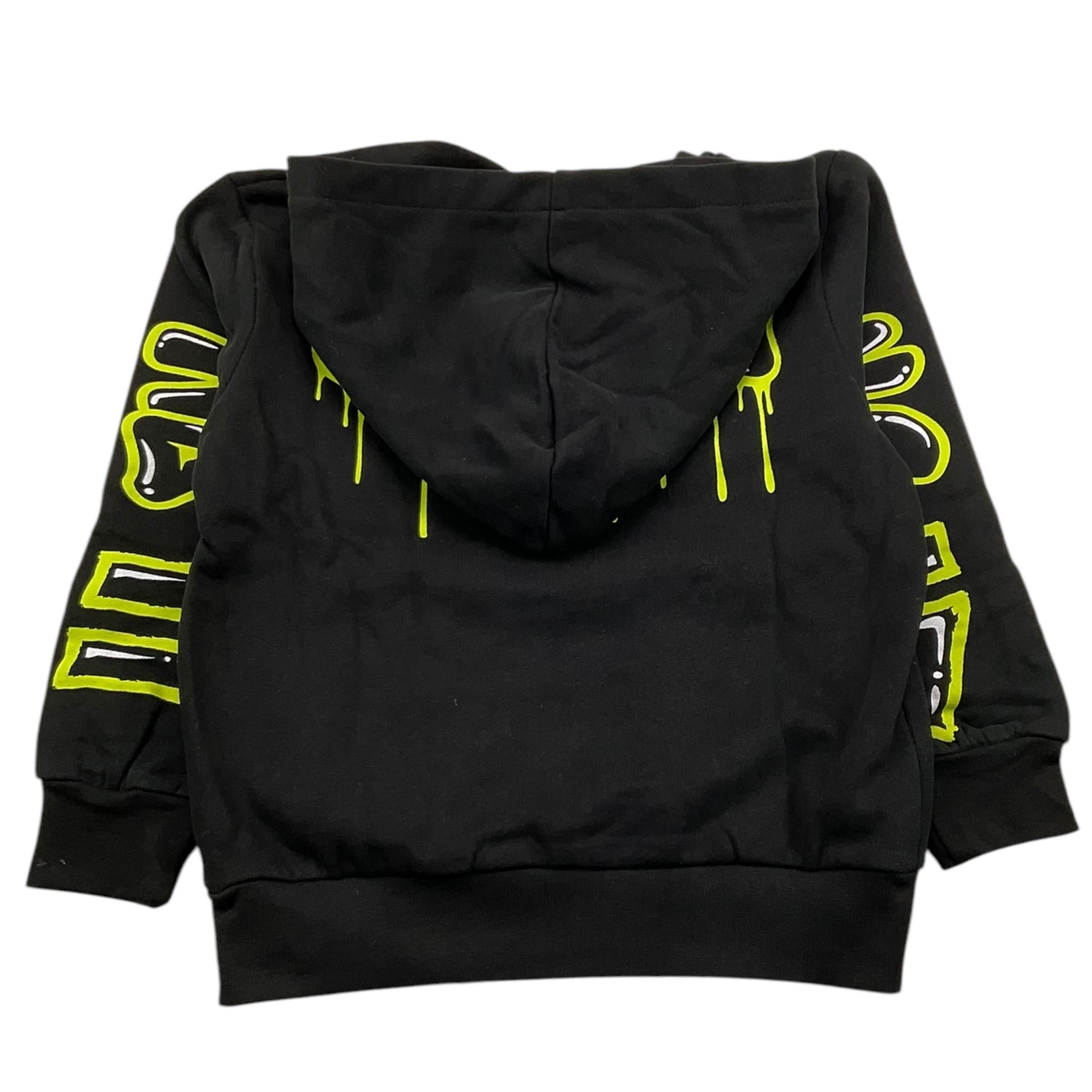 EMC felpa chiusa con cappuccio tinta unita con stampe Nero per Bambino CE2105 NERO EMC 