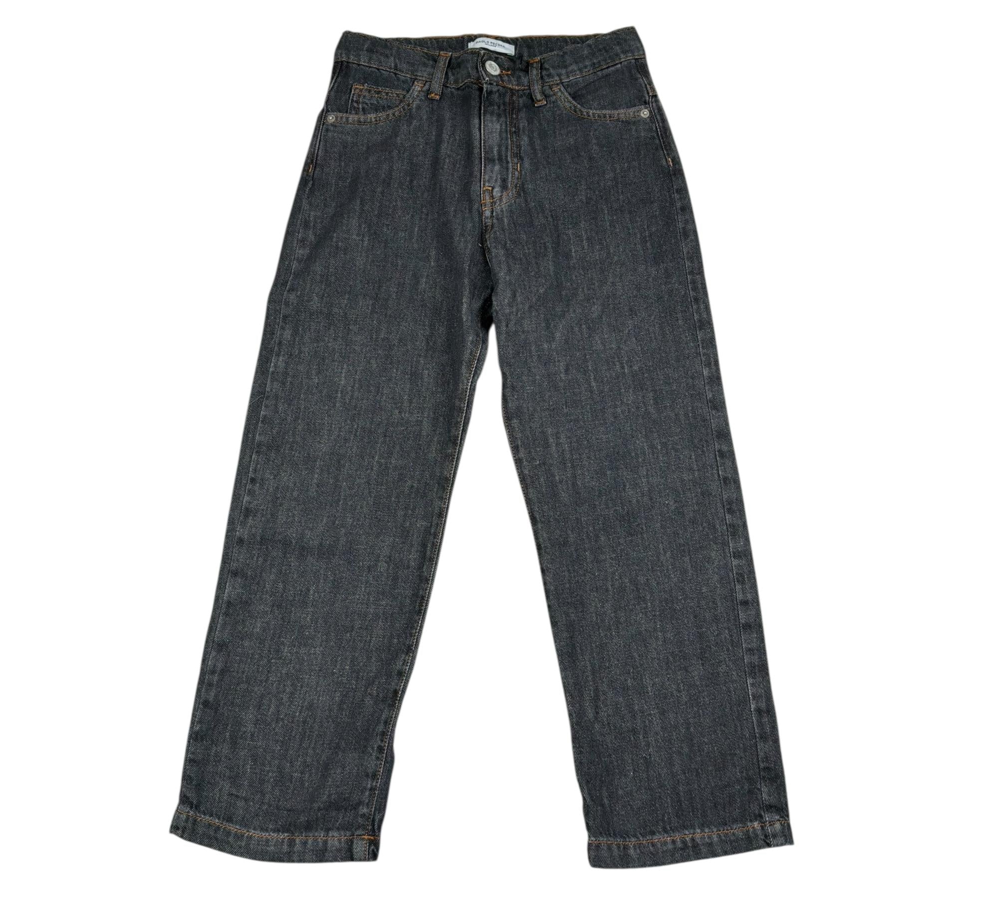 Paolo Pecora Jeans Tinta Unita con Girovita Regolabile per Bambino PP4373 NERO PAOLO PECORA 