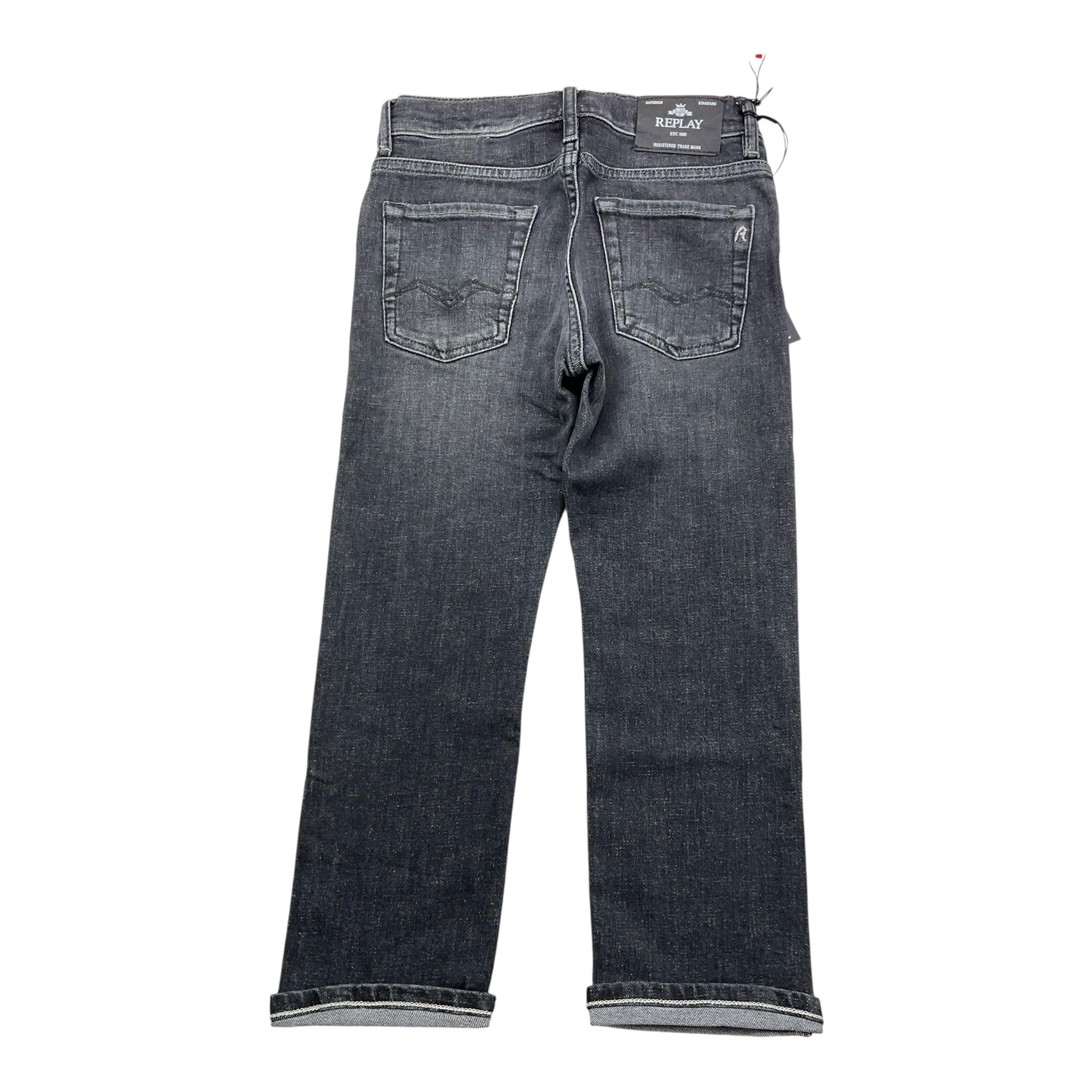 REPLAY jeans tinta unita con girovita regolabile Nero per Bambino SB9008 NERO REPLAY 