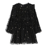 LIU JO abito manica lunga tinta unita in tulle Nero per Neonata KF4102N NERO LIU JO 