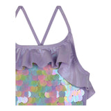 Billieblush Costume Intero Tinta Unita con Paillettes per Bambina U20925 LILLA BillIEBLUSH 