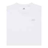New Balance T-Shirt Girocollo Tinta Unita con Logo per Bambino LAKB0001 BIANCO NEW BALANCE 