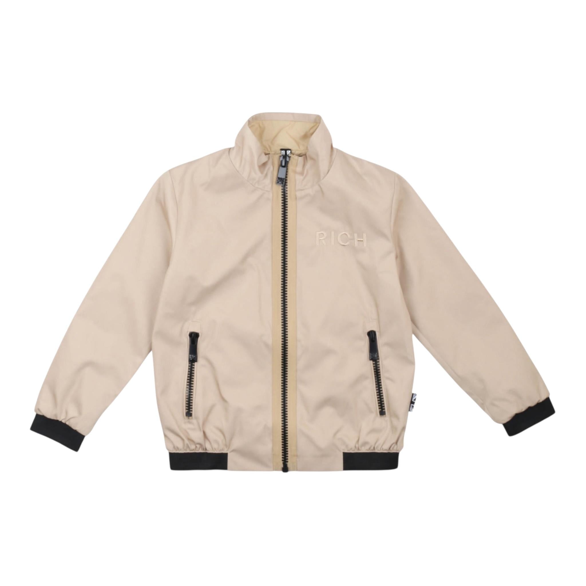 John Richmond Giubbino Tinta Unita con Zip per Neonato RBP25021GBN BEIGE JOHN RICHMOND 