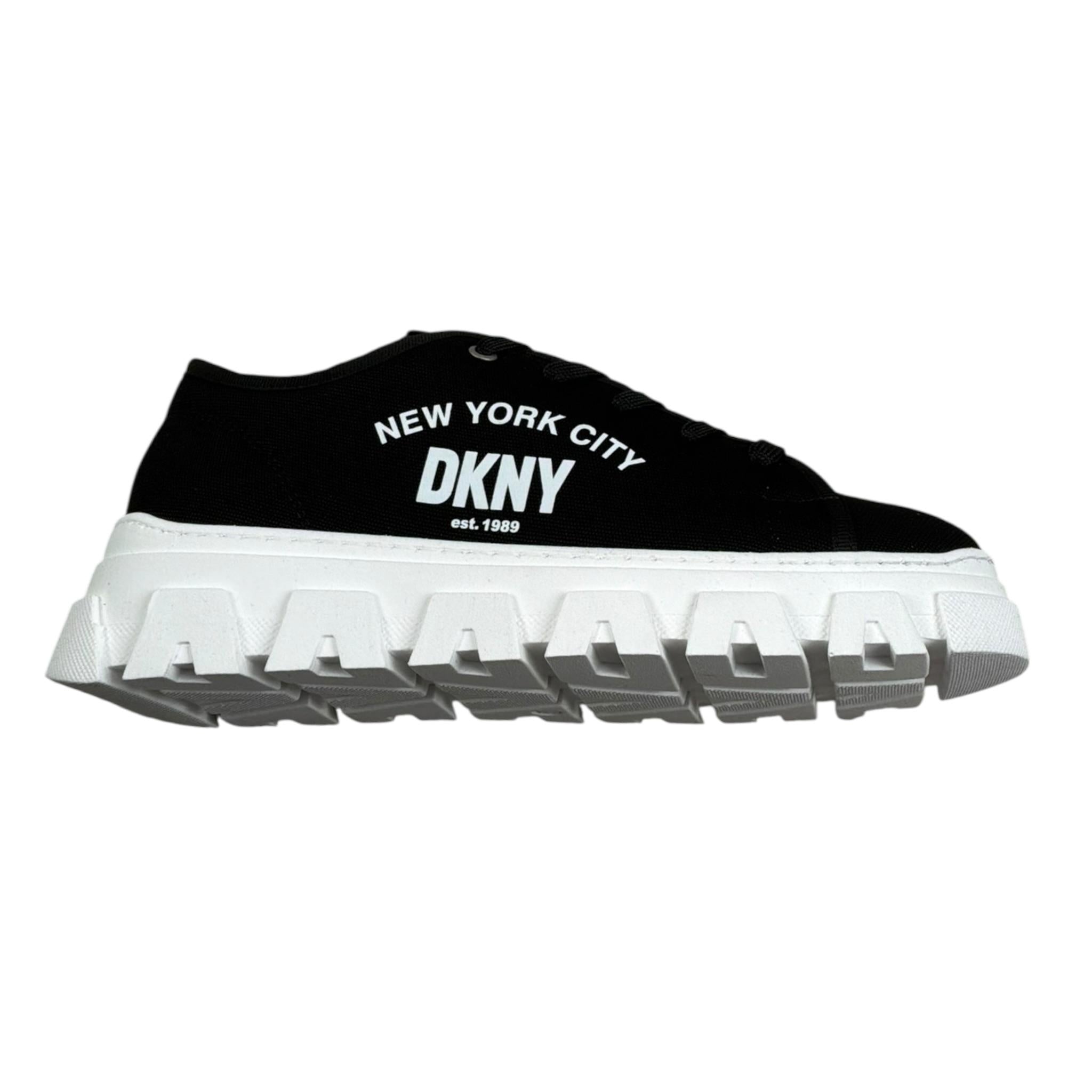 Dkny Sneakers Tinta Unita con Suola In Contrasto per Bambino D60123 NERO DKNY 