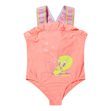 Billieblush Costume Intero Tinta Unita con Stampa Titty Salmone per Bambina