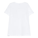 Il Gufo T-Shirt Girocollo Tinta Unita con Ricamo per Bambina P25TS476MF032 BIANCO IL GUFO 