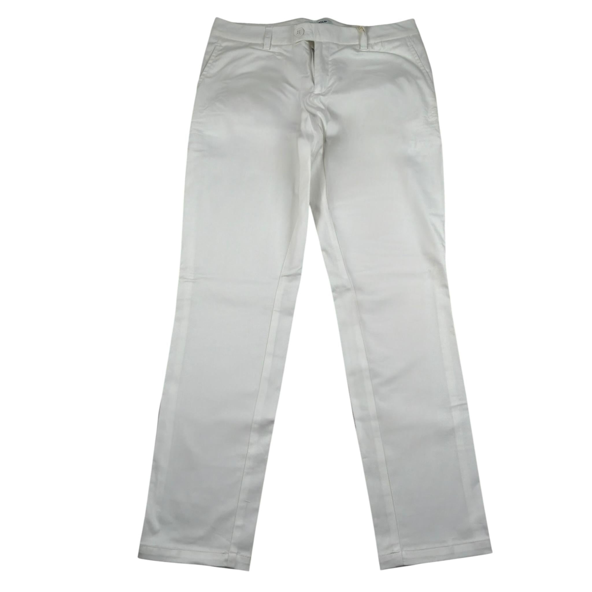 Dondup Pantalone Tinta Unita con Tasche per Bambino DFPA60 BIANCO DONDUP 