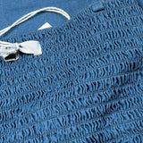 Y-Clu Top In Denim Tinta Unita per Bambina Y19102 BLU Y-CLU 