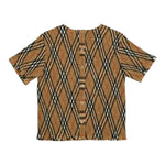 Burberry T-Shirt Girocollo Tinta Unita con Fantasia per Neonata 8100073N BEIGE BURBERRY 