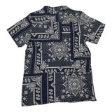 Tooco Camicia Mezza Manica Stampa Fantasia Blu Per Bambino