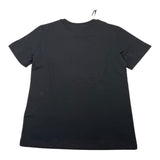 Balmain T-Shirt Girocollo Tinta Unita Con Logo Nero Per Bambino