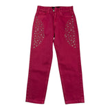 JOHN RICHMOND jeans tinta unita con applicazioni Fuxia per Bambina RGA25210JE FUXIA JOHN RICHMOND 
