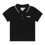Boss Polo Mezza Manica Tinta Unita per Neonato J05P13 NERO BOSS 