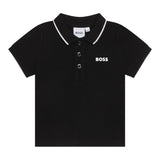 Boss Polo Mezza Manica Tinta Unita per Neonato J05P13 NERO BOSS 