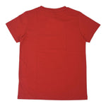 Balmain T-Shirt Girocollo Tinta Unita con Stampa per Neonato BV8581 ROSSO BALMAIN 