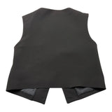 Msgm Gilet Tinta Unita Con Bottoni Nero Per Bambino