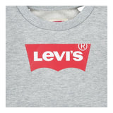 LEVI'S felpa chiusa girocollo tinta unita con stampa logo Grigio per Neonato 8E9079XN GRIGIO LEVI'S 