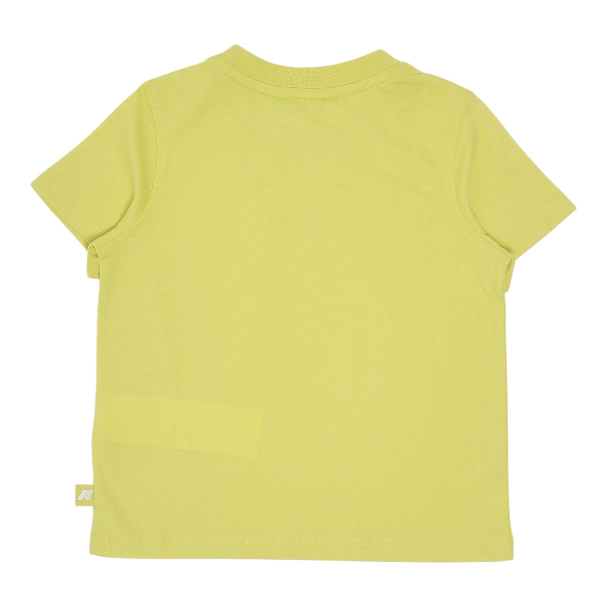 K-Way T-Shirt Girocollo tinta unita con Logo Giallo per Neonato K11613WXXXX GIALLO K-WAY 