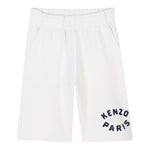 Kenzo Bermuda In Felpa Tinta Unita con Logo per Neonato K60995N PANNA KENZO 