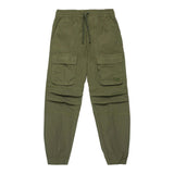 DIESEL pantalone tinta unita con elastico in vita modello cargo Verde per Bambino J02057 VERDE DIESEL 