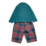 MARLU' completo 4pz camicia-papillons-cardigan-pantalone Verde per Neonato IH70060 VERDE MARLU' 