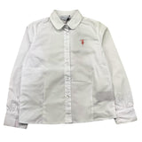 TRUSSARDI camicia manica lunga tinta unita Bianco per Bambina TGA25084CA BIANCO TRUSSARDI 