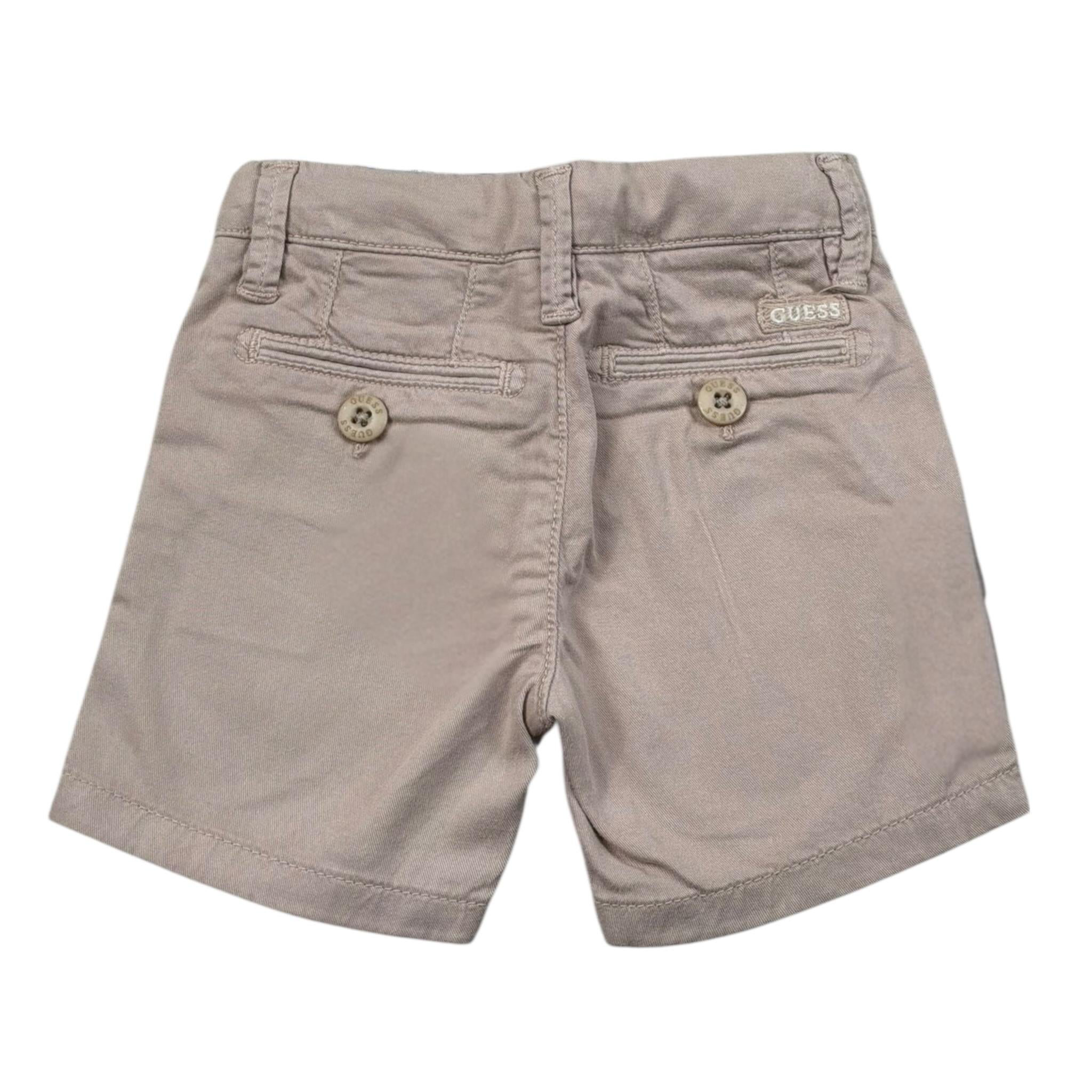 Guess Bermuda Tinta Unita con Girovita Regolabile per Neonato N3GD11WFBY3NX BEIGE GUESS 