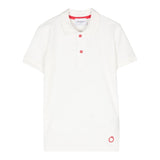 Trussardi Polo Mezza Manica Tinta Unita Bianco per Bambino
