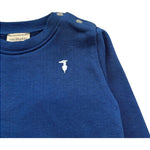 Trussardi Felpa Chiusa Girocollo Tinta Unita con Logo per Neonato TIP26001FE BLU TRUSSARDI 