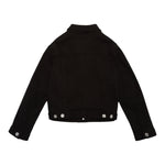 Dsquared2 Giacca In Denim Tinta Unita con Stampa per Bambino DQ2132 NERO DSQUARED2 