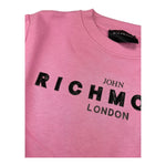 JOHN RICHMOND abito felpa girocollo tinta unita cn stampa logo Rosa per Bambina RGA4054VE ROSA JOHN RICHMOND 