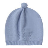 Mayoral Cappello Tinta Unita Con Ricami Blu Per Neonato