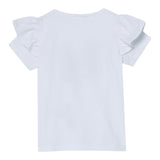 Liu Jo T-Shirt tinta unita con Brillantini Bianco per Bambina KA50922 BIANCO LIU JO 