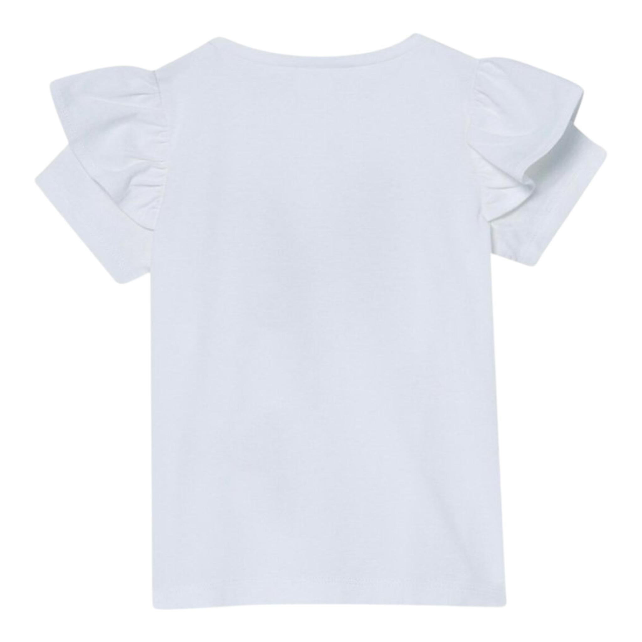 Liu Jo T-Shirt tinta unita con Brillantini Bianco per Bambina KA50922 BIANCO LIU JO 