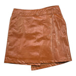 MANILA GRACE gonna in ecopelle tinta unita con zip Cuoio per Bambina MFJF24G116 CUOIO MANILA GRACE 