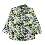 Never Too Camicia Manica Lunga Tinta Unita Stampa Fantasia Bianco Per Neonato