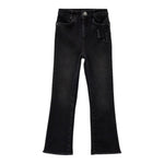 LIU JO jeans modello a zampa tinta unita con girovita regolabile Nero per Bambina GF3133 NERO LIU JO 
