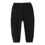 SARABANDA pantalone tinta unita con elastico in vita Nero per Neonato 0A044N NERO SARABANDA 