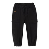SARABANDA pantalone tinta unita con elastico in vita Nero per Neonato 0A044N NERO SARABANDA 