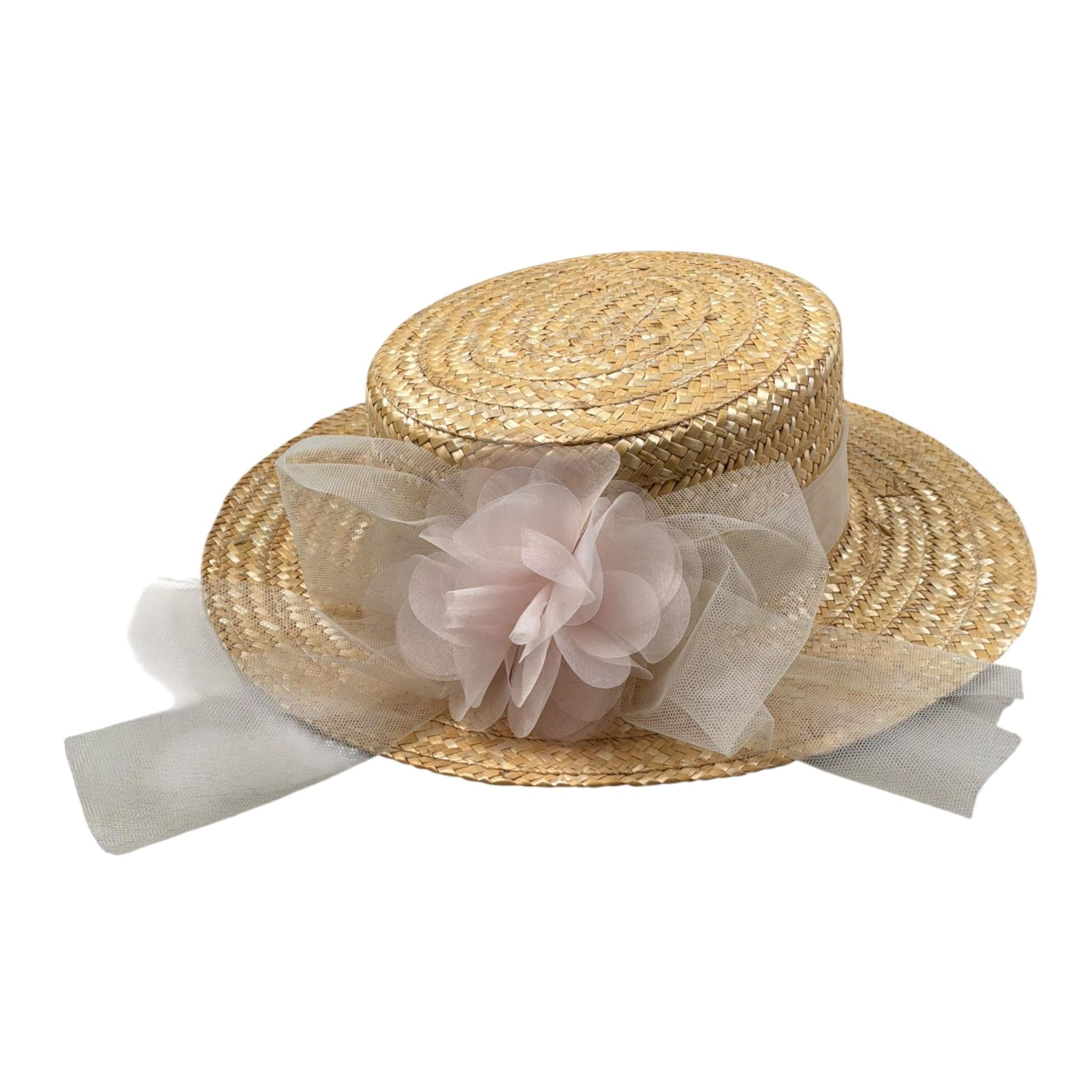 Nanan Cappello Tinta Unita di Paglia  per Bambina E24487MDP BEIGE NANAN 