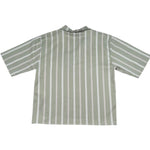 Paolo Pecora Camicia Mezza Manica Fantasia A Righe per Bambino PP42355 VERDE PAOLO PECORA 