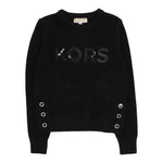 MICHAEL KORS maglia girocollo tinta unita cn stampa paillettata Nero per Bambina R30156 NERO MICHAEL KORS 