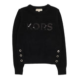 MICHAEL KORS maglia girocollo tinta unita cn stampa paillettata Nero per Bambina R30156 NERO MICHAEL KORS 