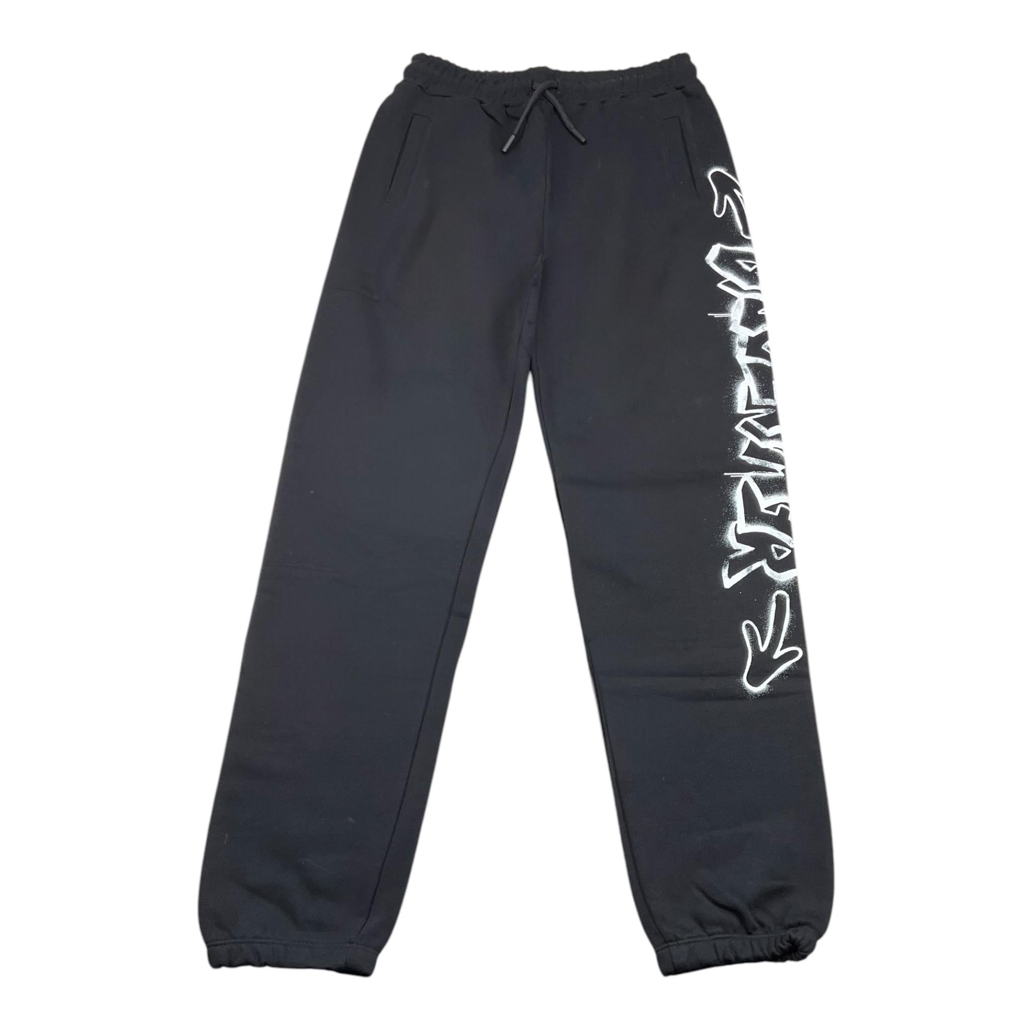 DISCLAIMER pantalone modello tuta tinta unita con stampa Nero per Bambino 24IDK58203 NERO DISCLAIMER 