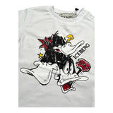 I'M Brian T-Shirt Girocollo Tinta Unita con Stampa per Neonato TSICE5107BXX BIANCO I'M BRIAN 